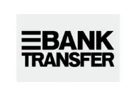 "BANK TRANSFER" in bold, black capital letters