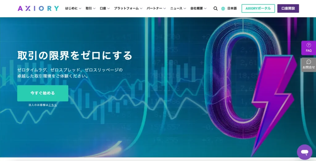 海外FXおすすめ業者比較ランキング12位はAXIORY
