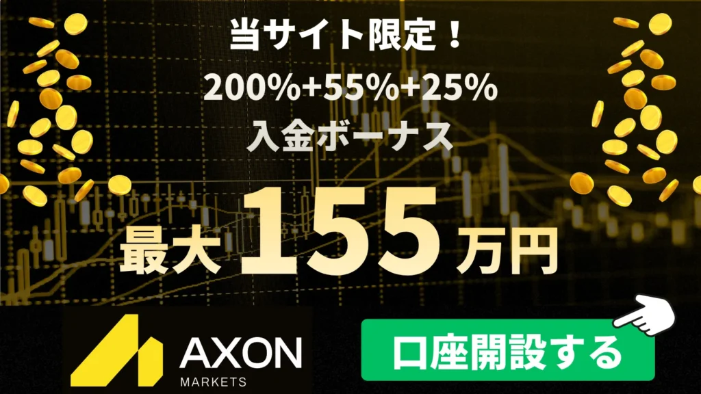 AxonMarketsの当サイト限定200%入金ボーナス