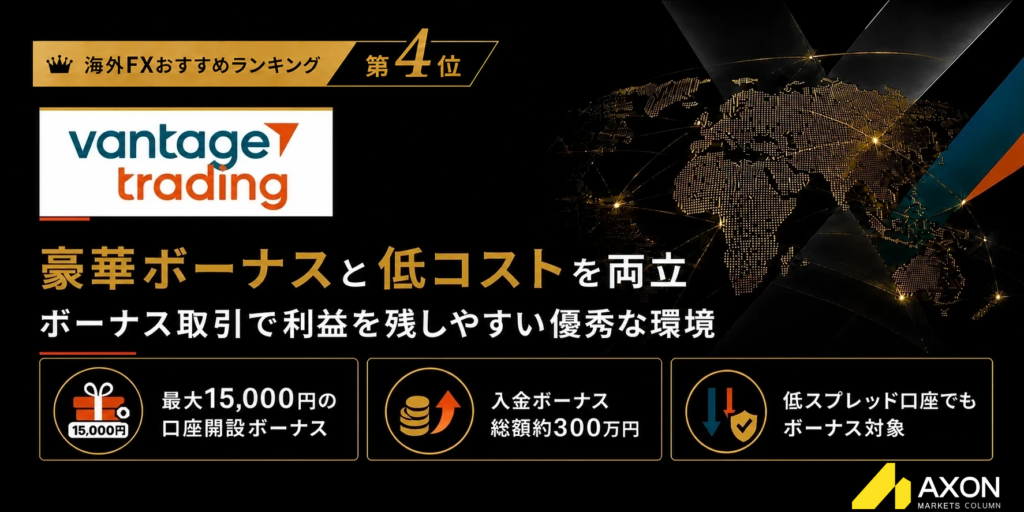 海外FXおすすめ業者比較ランキング4位はVantage Trading
